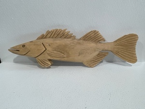 Hand Carved Wood Fish