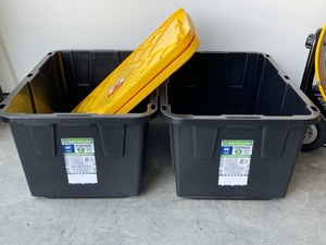 2 Greenmade 27 Gallon Totes