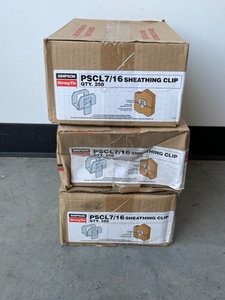 3 Boxes of Sheathing Clips