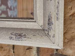 lot 16 image: Contemporary Farmhouse Chic Distressed Mirror