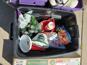 lot 120 image: Holiday Decoration Tote Bundle