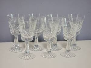 lot 22A image: Set of Waterford Lismore Fine Crystal Glassware - 7 Wine Glasses