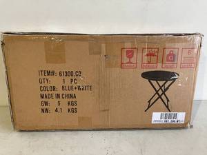 lot 65 image: Christpoher Knight folding patio end table.