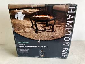 lot 62 image: Hapton Bay 24 in. Ashmore Round Steel Fire Pit