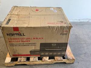 lot 2 image: Nexgrill Deluxe 6-Burner Propane Gas Grill in Black with Side Burner