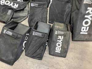 lot 101 image: LOT OF Ryobi mower bags and frames