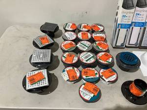 lot 108 image: LOT OF Oatey Misc. Drain parts and components.