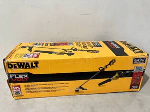 lot 118 image: Dewalt 60V MAX 17 in. Cordless Battery Powered String Trimmer and Leaf Blower Combo Kit with (1) 9 Ah Battery & Charger