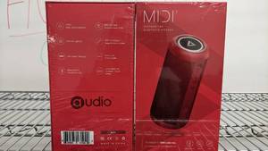 Lot of 2x MIDI 2 AUDIO Outdoor TWS Bluetooth Speakers - Red NEW