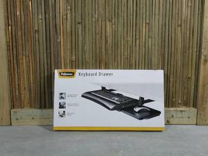 lot 38 image: Fellowes Office Suites Underdesk Keyboard Drawer, BlackSilver