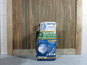 lot 45 image: Suncourt Radon Mitigation Fan Kit 4 in. Fan with 4 in. to 3 in. Couplers and Air Pressure Indicator