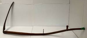 Antique Primitive Wood Handled Scythe 57 Handle And 27 Blade