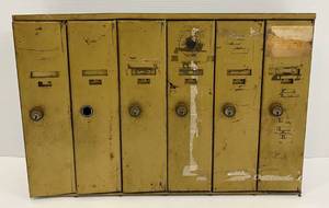 Vintage Mailboxes 2  x 16 x 4 12 Some With Locks