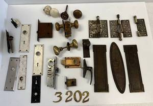 Group Of Vintage Door Hardware