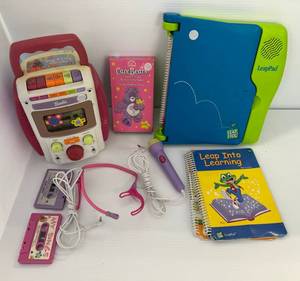 Group Of Vintage Electronic Toys Including Barbie Sing Along And Leap Pad (Works)