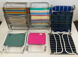 Large Group Of Outdoor Folding Chairs
