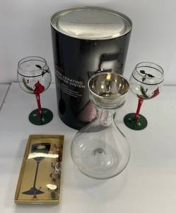 Group Including The Rabbit Super-Aerating Decanter System And More