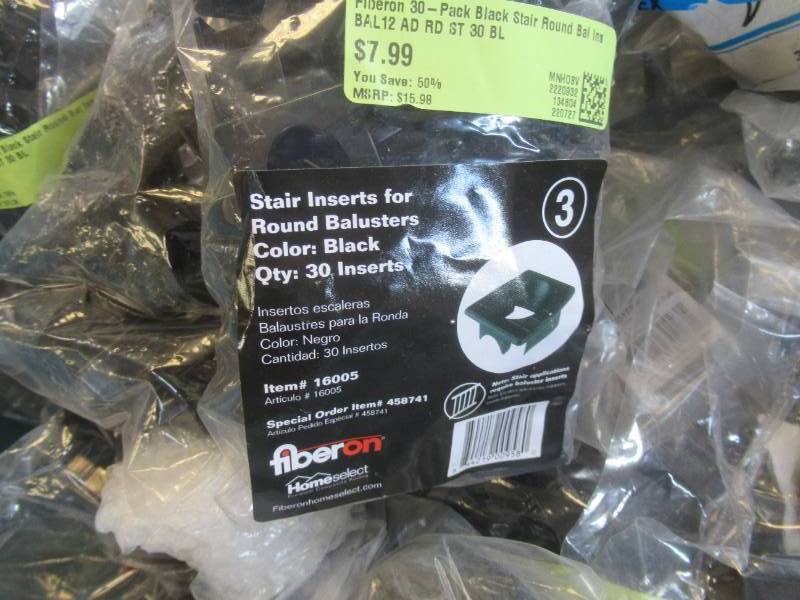 WHOLESALE BIN OF DECK RAILING ACCESSORIES (SEE PHOTOS)