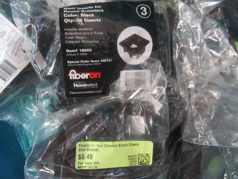 WHOLESALE BIN OF DECKING ACCESSORIES (SEE PHOTOS)