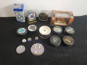 Collection Of Hockey Items