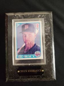 Chuck Knoblauch Signed Baseball Card