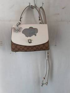 Coach Disney Dumbo Crossbody 10L x 3D x 7H-23 Strap Drop-Like New With Dumbo Key Chain