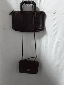 2-Coach Brown Leather Handbags
