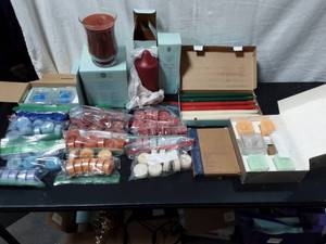 Lot Of Assorted Partylite Candles (Tea Lites, Votives, Tapers, Pillars, Holders)
