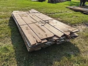 Pallet Lot of Kiln Dried and Planed ASH Boards - Lengths Up to 114, Thickness 1, Width Most is 12-34 to 7-34, Quantity Approx. 20