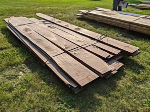 Pallet Lot of Kiln Dried and Planed BLACK WALNUT Boards - Lengths Up to 128, Thickness 34 to 78, Width Most is 5-14 to 9-34, Quantity Approx. 16