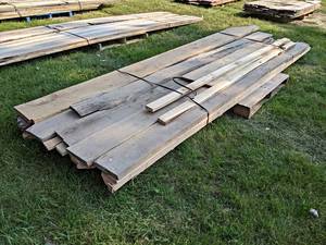 Pallet Lot of Rough Sawn, Kiln Dried Boards, Mostly SOFT MAPLE - Lengths Up to 150, Thickness From 1 to 2, Width Most is 3 to 11-38, Quantity Approx. 21