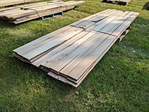 Pallet Lot of Kiln Dried and Planed ASH Boards - Lengths Up to 175, Thickness 78, Width Most is 5-12, Quantity Approx. 32