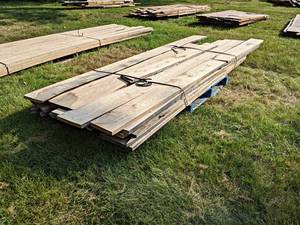 Pallet Lot of Kiln Dried and Planed ASH Boards - Lengths Up to 130, Thickness 1, Width Most is 8 to 9-12, Quantity Approx. 26