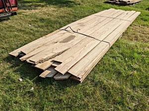 Pallet Lot of Kiln Dried and Planed ASH Boards - Lengths Up to 172, Thickness 34 to 78, Width Most is 5-12 to 6, Quantity Approx. 35