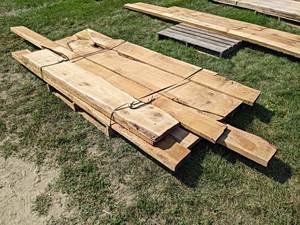Pallet Lot of Kiln Dried and Planed OAK Boards - Lengths Up to 155, Thickness 2 to 1-14, Width Up to 16, Quantity Approx. 11