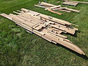Pallet Lot of MIXED SPECIES Boards - Lengths Up to 153, Thickness Mostly 34, Width Up to 8