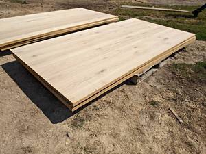 (3) Sheets of Oak Veneer Particle Board - Each Sheet is 48-12 x 96-12 x 1-14