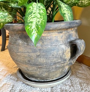 lot 20 image: Fine Faux Plant in a Pottery Vessel
