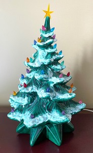 lot 43 image: Festive Ceramic Light Up Christmas Tree