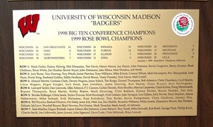 lot 34 image: University of Wisconsin Madison Football Rose Bowl Memorabilia