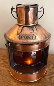 lot 58 image: Nifty Copper Nautical Light Decor