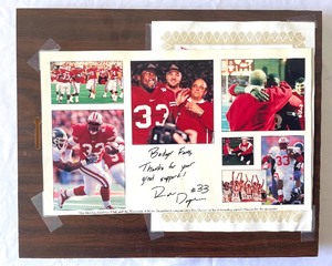 lot 86 image: Ron Dayne University of Wisconsin Madison Football Player Memorabilia