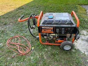 Generac GP7500E Generator with Cords