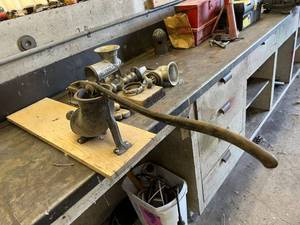 Antique Sausage Stuffer , Meat Chopper