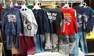 Large Lot Of Boys Clothes. 12 Pieces-Size 4 (Long Sleeve 6 & Pants 6)