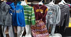 Large Lot Of Boys Clothes. Size 4 Assorted Sports Apparel & MN Gophers Back Sack