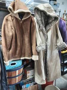 2-Womens Size 1214 Forcaster Faux Fur Coat & Outbrook Fleece Jacket