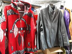 2-Womens 3X Jackets 9 West Leather & Ruminahui Wool Jacket