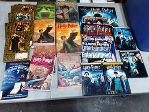 Collection Of Harry Potter Books, DVDs & Magazines