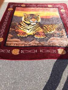 Large Tiger BlanketWall Hanging 86x80